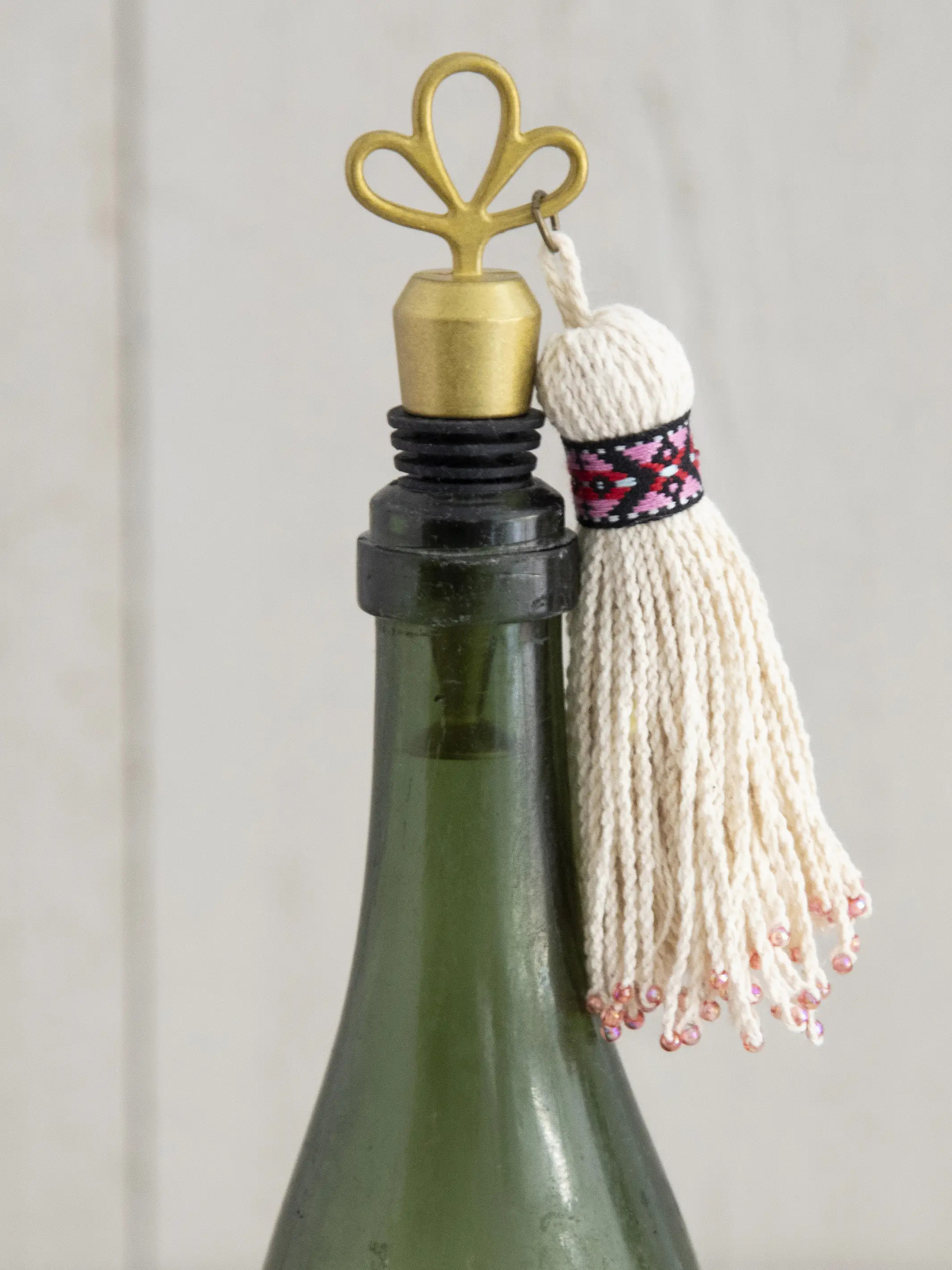 Tassel Bottle Stopper | Natural Life