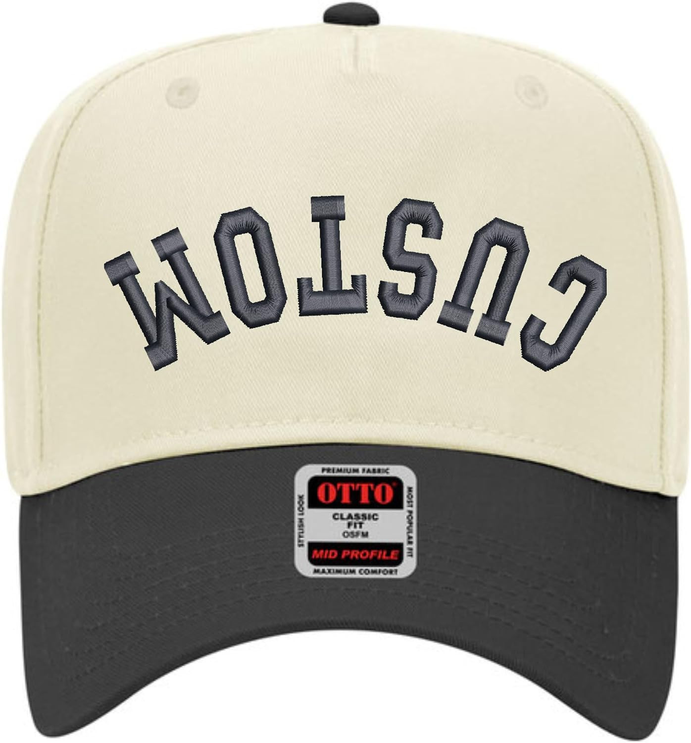 Custom Upside Down Text | Two Tone Trucker Hat | Unisex 5 Panel Adjustable Snapback | Personalized Trendy Embroidered Ballcap | Amazon (US)