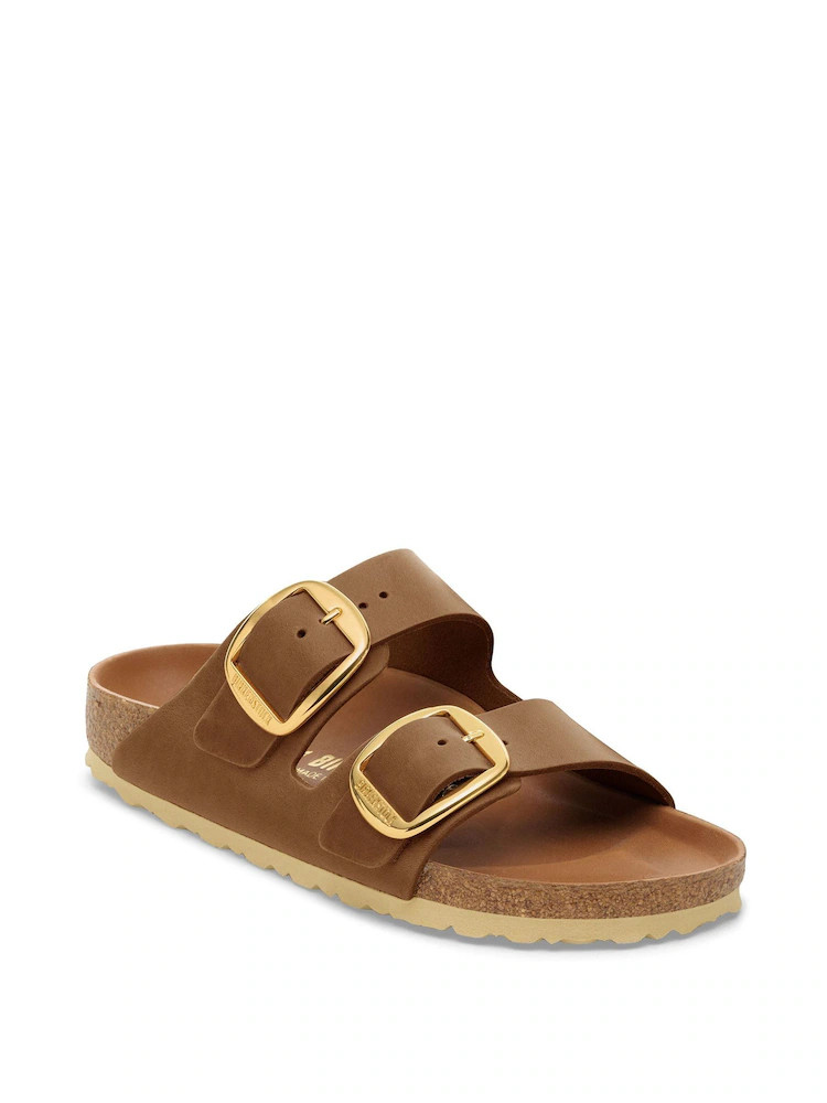 Birkenstock Tan Brown Arizona Big Buckle Oiled Leather Sandals | Next EU