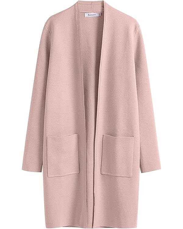 ANRABESS Cardigan Sweater for Women Casual 2023 Fall Winter Fashion Coat Long Sleeve Open Front K... | Amazon (US)