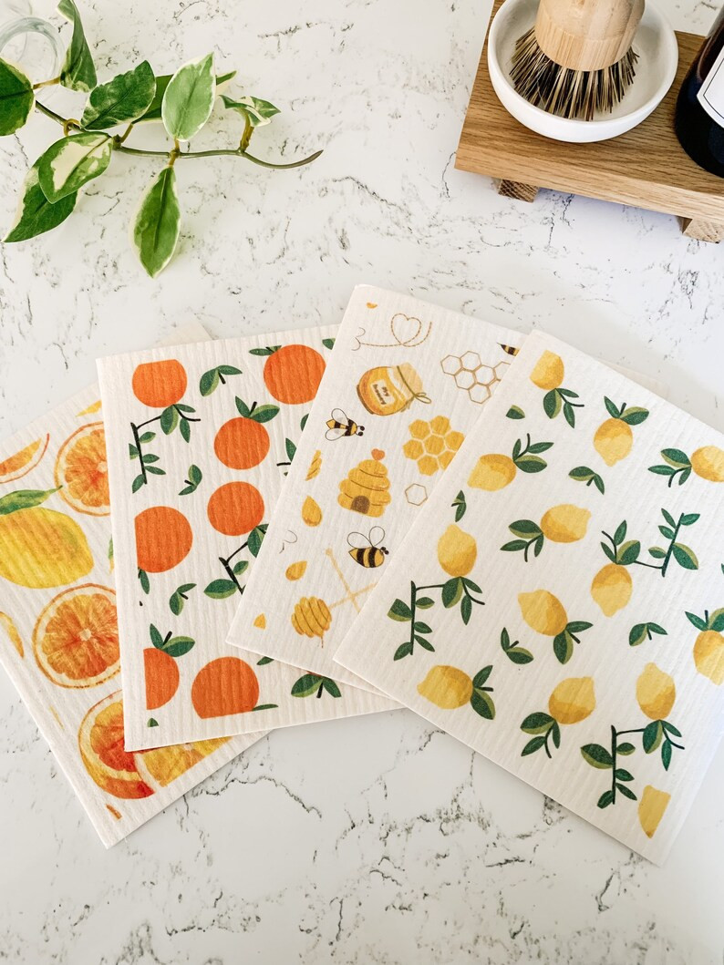 Swedish Cloth | Zero Waste |Sponge Cloth | Smell Free  Reusable Eco friendly Cleaning | Gift | Ch... | Etsy (US)