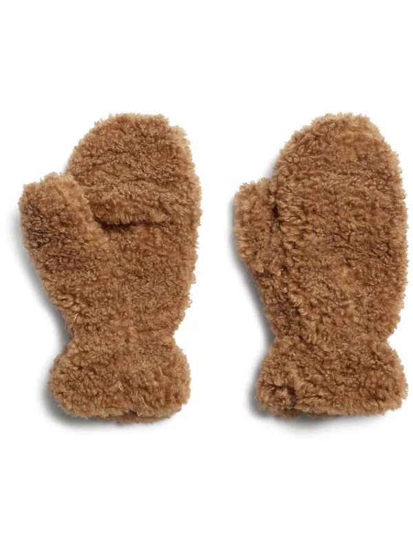 faux-shearling mittens | Farfetch Global