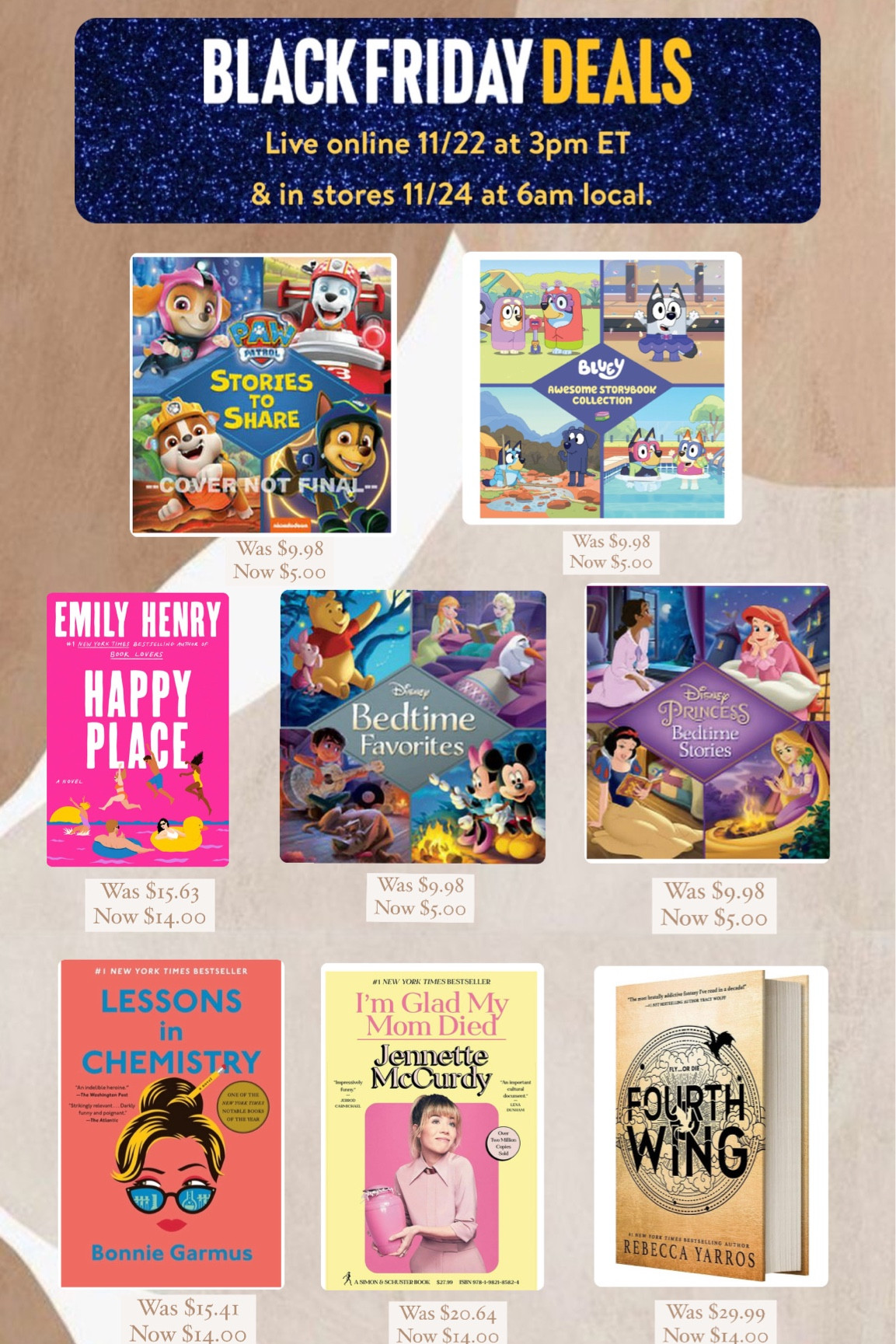 Deals on Books @walmart #blackfriday #dealsfordays

#LTKGiftGuide #LTKfindsunder50 #LTKCyberWeek