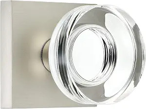 coolnews Crystal Door Knobs Interior, Passage Hall Closet Door Knobs, Satin Nickel | Amazon (US)