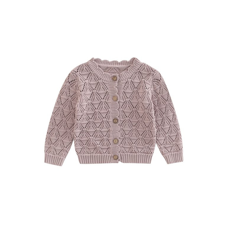 Bagilaanoe Newborn Baby Girl Knit Cardigan Long Sleeve Sweater Hollow Coat Knitwear Coat 3M 6M 9M... | Walmart (US)