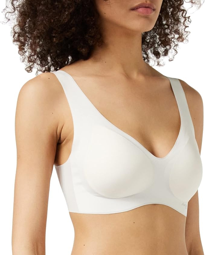 Sloggi Invisible Bra Womens Zero Feel Seamfree Bralette with Removable Push-Up Pads (White, Black... | Amazon (US)