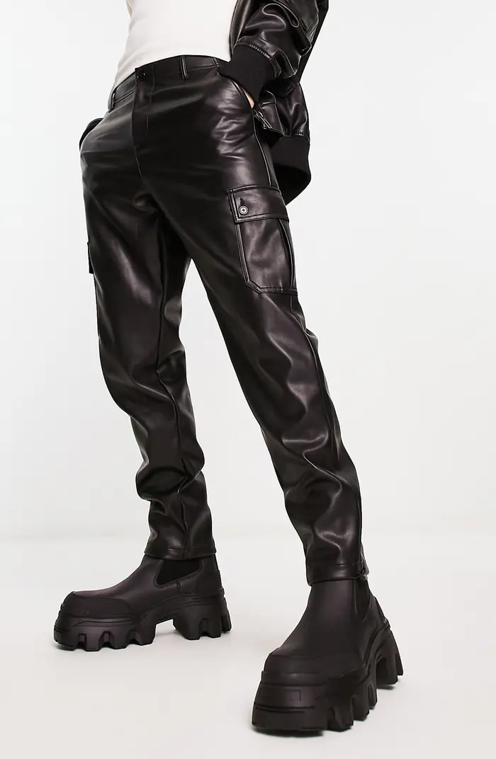 Faux Leather Cargo Pants | Nordstrom