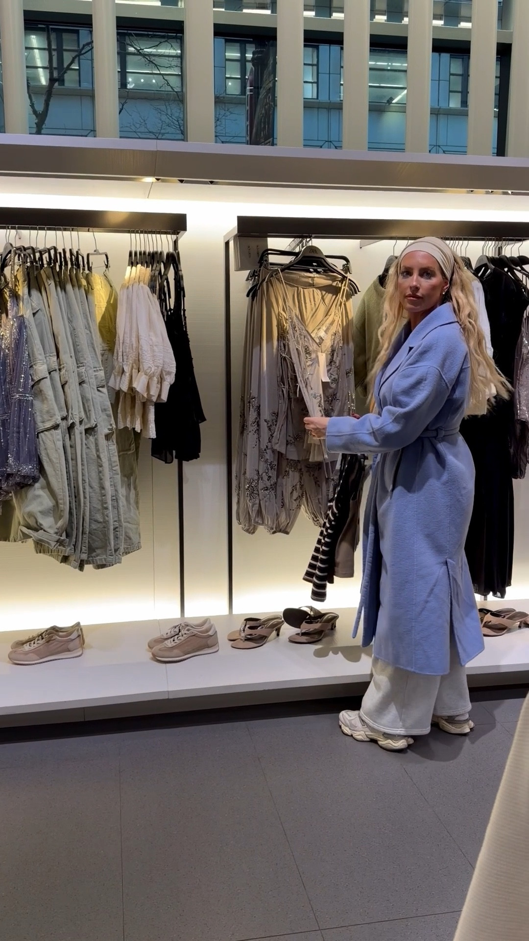 Literally flew to Chi Town for Zara ! - Wearing a Rent the Runway baby blue trench and loved it - found some beautiful close seconds , and a few other favorite warm clothes I packed 🤍🤍 

#LTKTravel #LTKfoodie #LTKootd