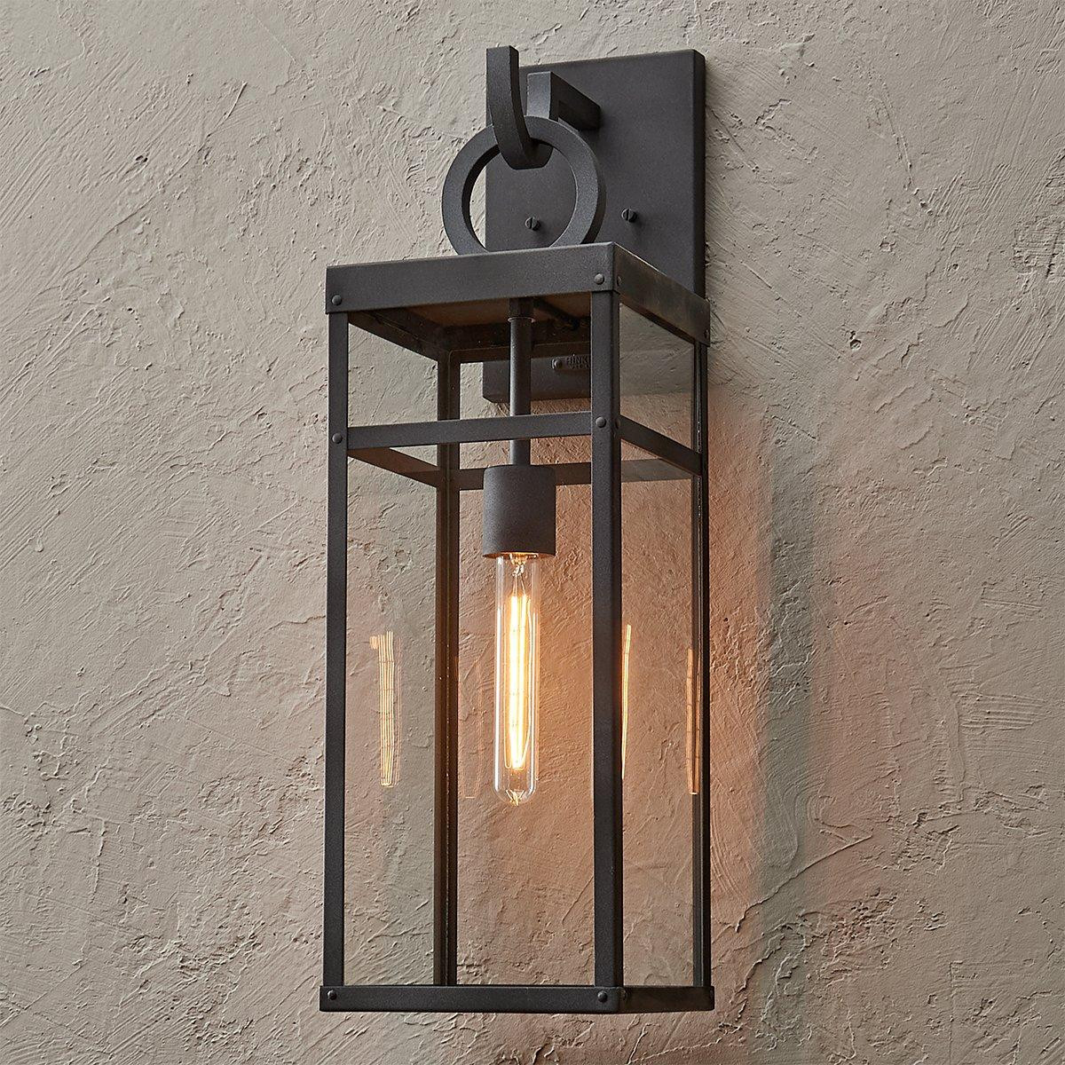 Vintage Suspended Pane Outdoor Sconce - Large | Shades of Light