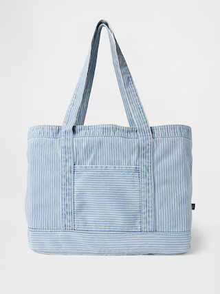 Denim Stripe Tote Bag | Gap (US)