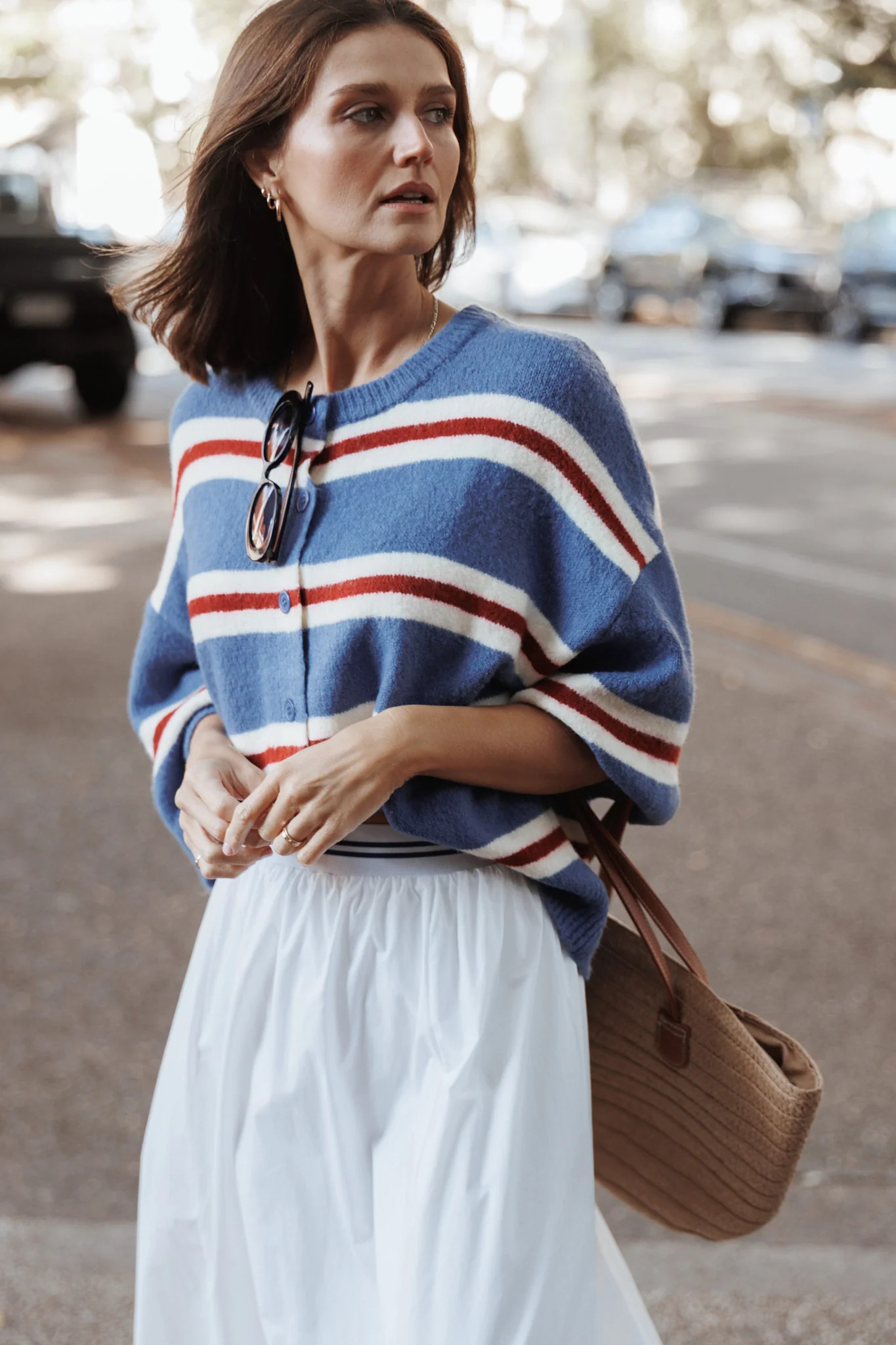 Lilith Knit Top - Blue Stripe | Petal & Pup (US)