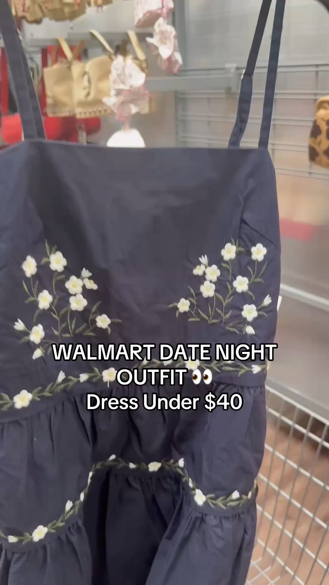 Walmart dress under $40 🤍 This floral spring dress makes the perfect affordable date night outfit and looks so much more expensive than it is. I styled it with a classic denim jacket, neutral sandals, and a woven tote for an elevated but budget-friendly spring look.

If you’re searching for affordable spring outfits from Walmart, budget-friendly date night outfits, or feminine dresses that look polished without the boutique price tag, this is such a good find.

#LTKmomlife #LTKOver40 #LTKSeasonal
