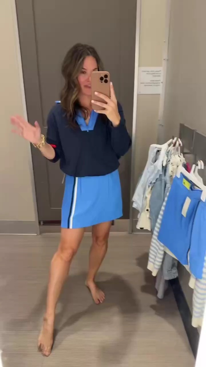 Loving this new athletic line from Target! The skort has the cutest pleats and the perfect length, paired with a top that has such a flattering shape. 💙 

 #LTKgrwm #LTKootd #LTKActive