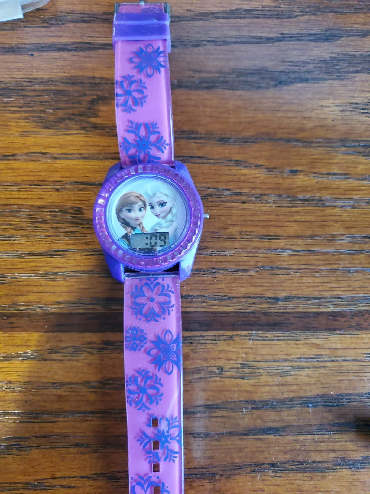 Disney Frozen Kids Digital Watch – Anna & Elsa LCD Timepiece, Purple Printed Strap, Easy-Read D... | Amazon (US)