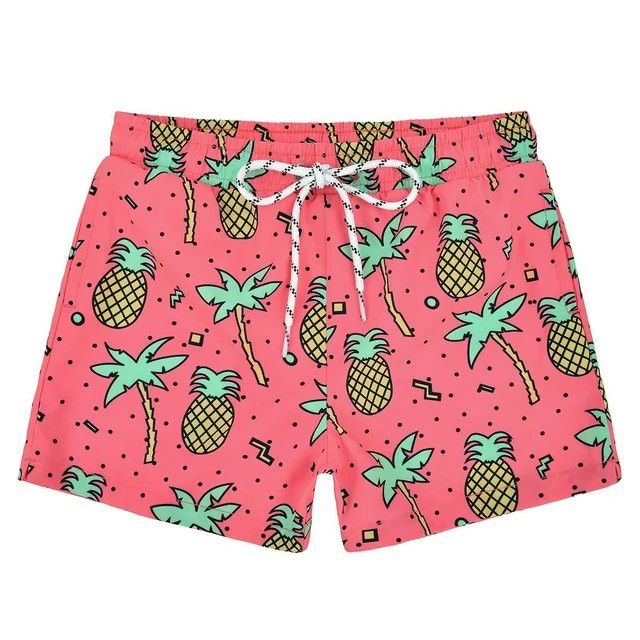 Toddler Boys Swim Trunks Quick Dry Boys Swim Shorts with Mesh Liner Beach Boys Bathing Suit Pink ... | Walmart (US)