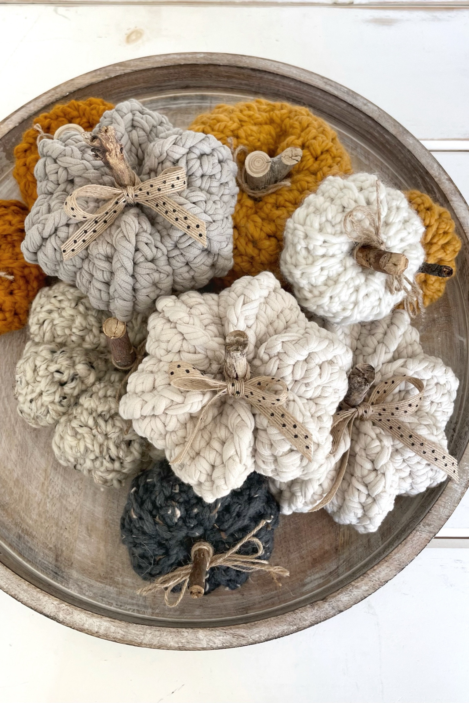 Everything you need to make The DIY Crochet Farmhouse Pumpkin Pattern. Free Pattern on my blog simplymadebyerin.com

#LTKdiy #LTKCrafts #LTKCrochet #LTKFall

#LTKHome