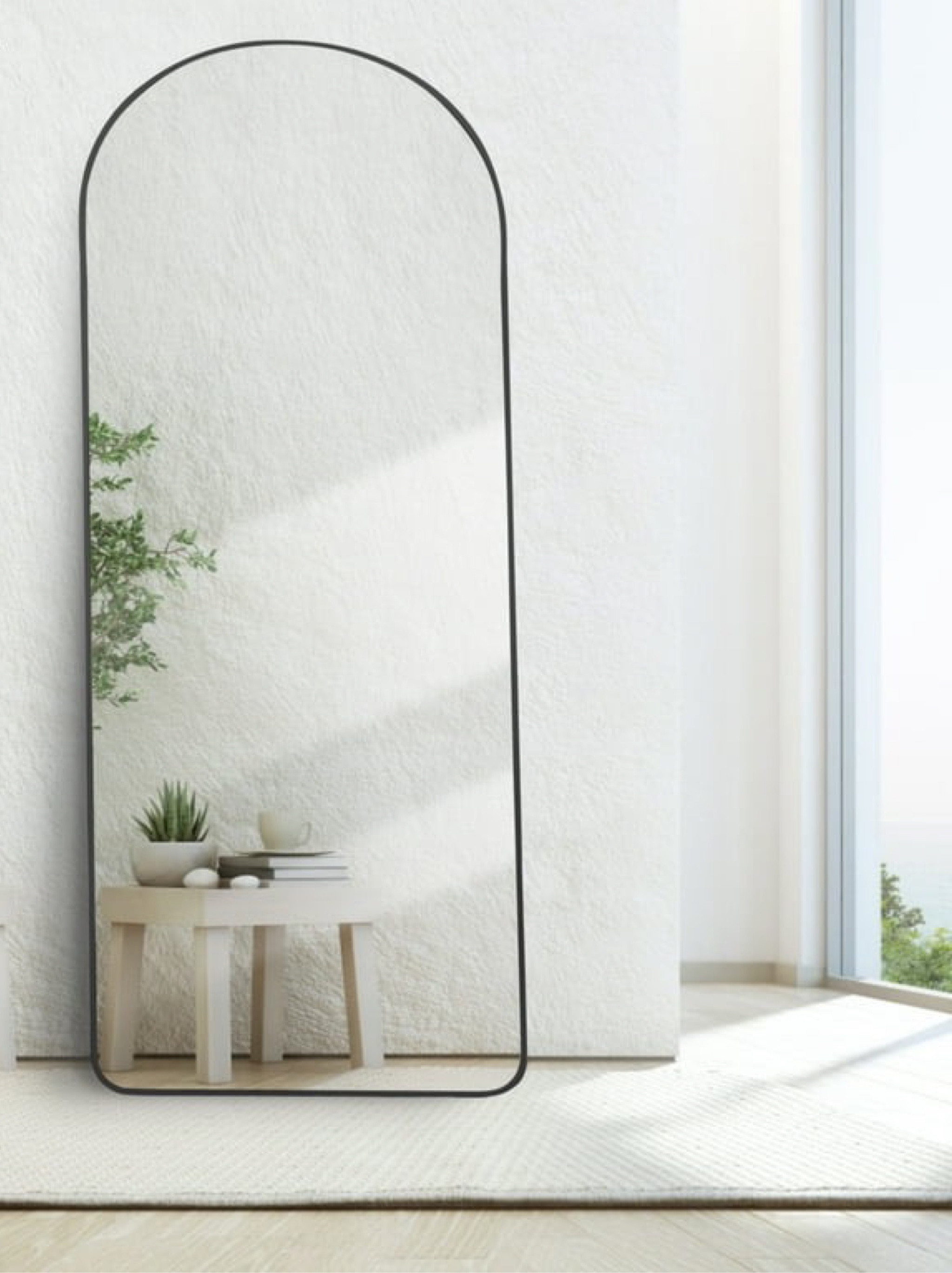 Do I pull the trigger and get the amazing $69 arched mirror from Walmart for the Barndo?! 

Would you go gold or black? 

#LTKhome #LTKsalealert