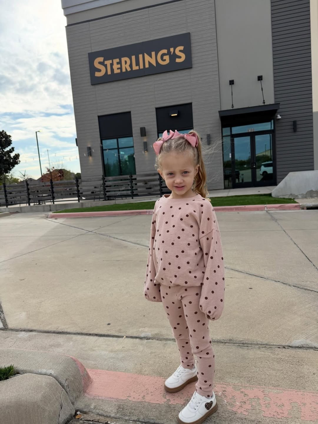 An ootd from Sterling wearing a cute polka dot set! Her shoes are on sale! 💕🎀

#LTKKids #LTKSaleAlert #LTKootd