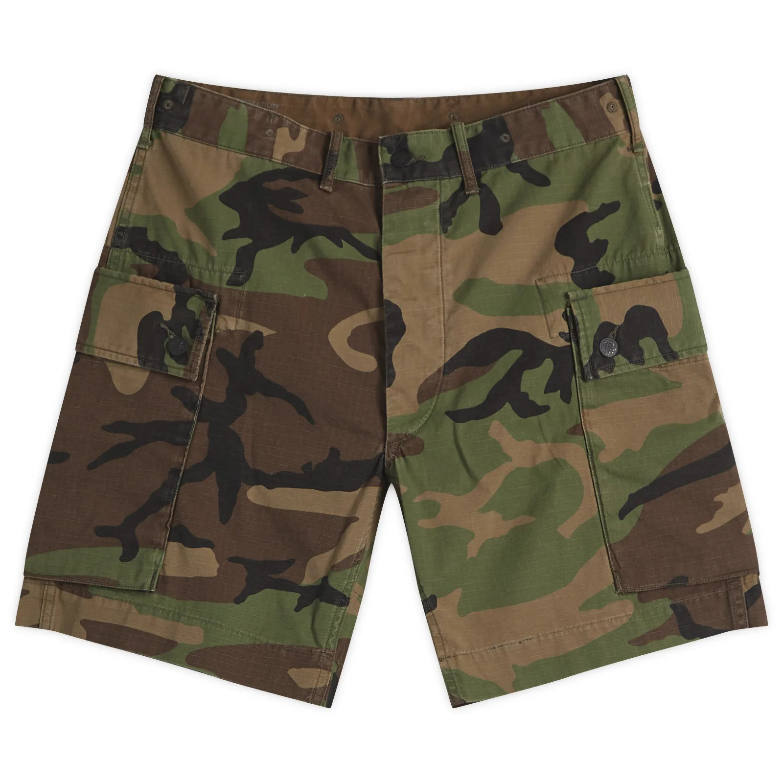 RRL Men's Camo Shorts in Woodland Camo, Size 30"" | END. Clothing