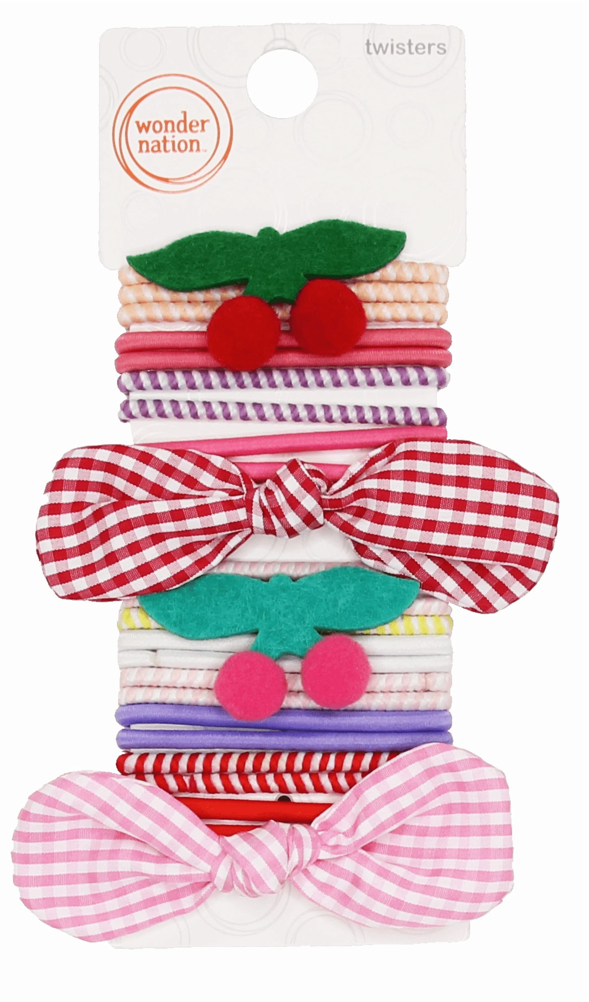Wonder Nation Girls Assorted Hair Elastics, 24-Piece, Multi - Walmart.com | Walmart (US)