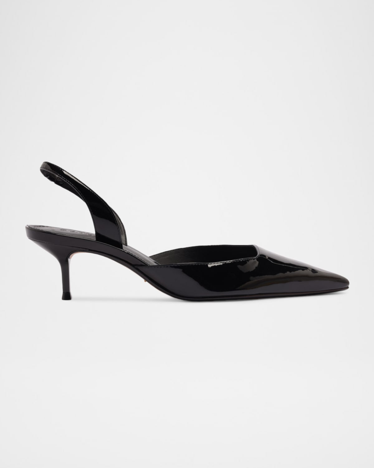 Paola Patent Leather Slingback Mid Pumps | Neiman Marcus