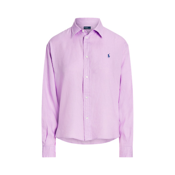 Wide Cropped Linen Shirt | Ralph Lauren (UK)