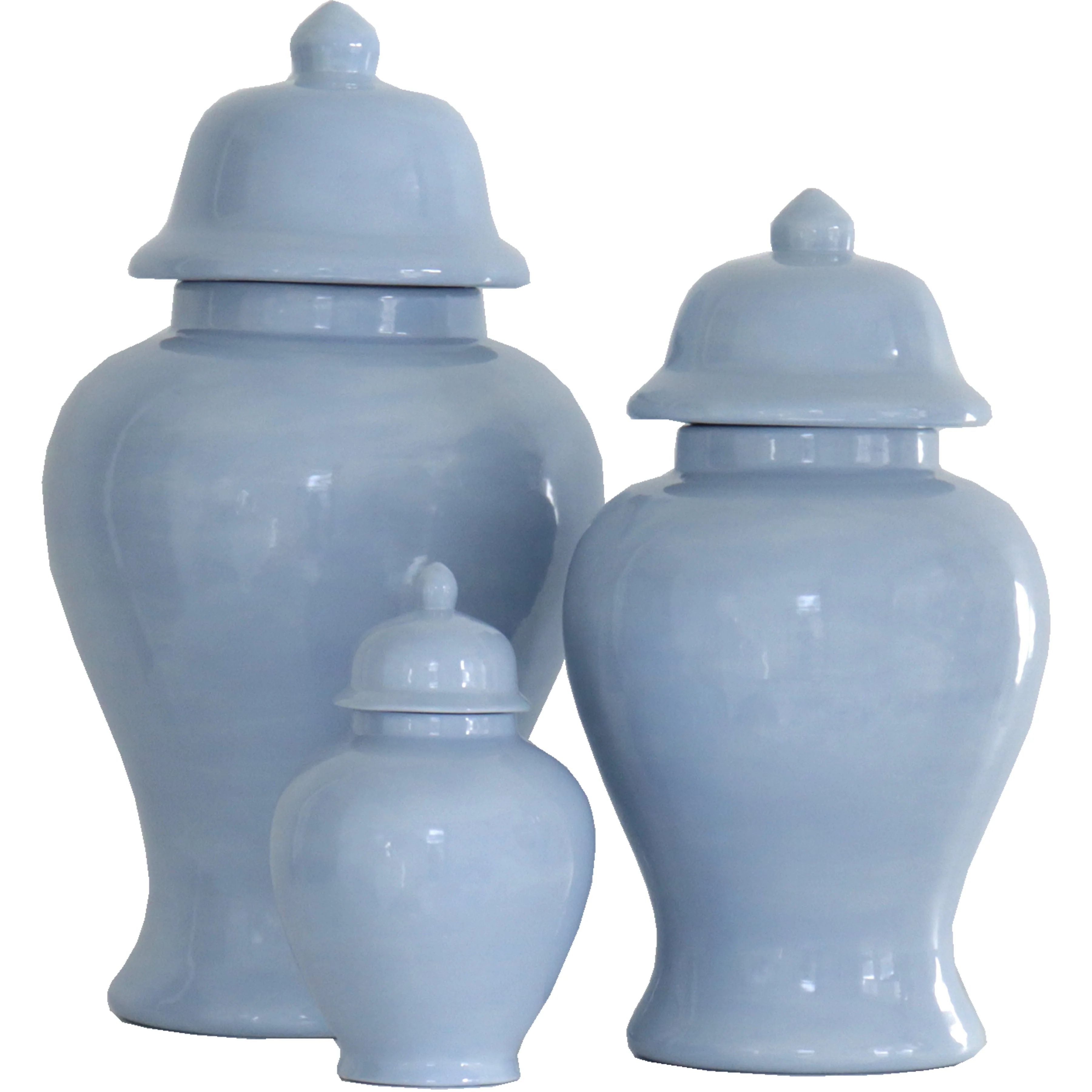 Serenity Blue Ginger Jars | Ruby Clay Company