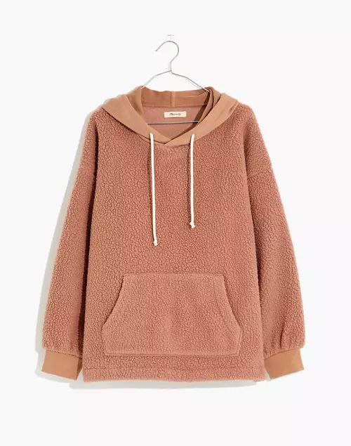 (Re)sourced Fleece Bubble-Sleeve Hoodie Sweatshirt | Madewell