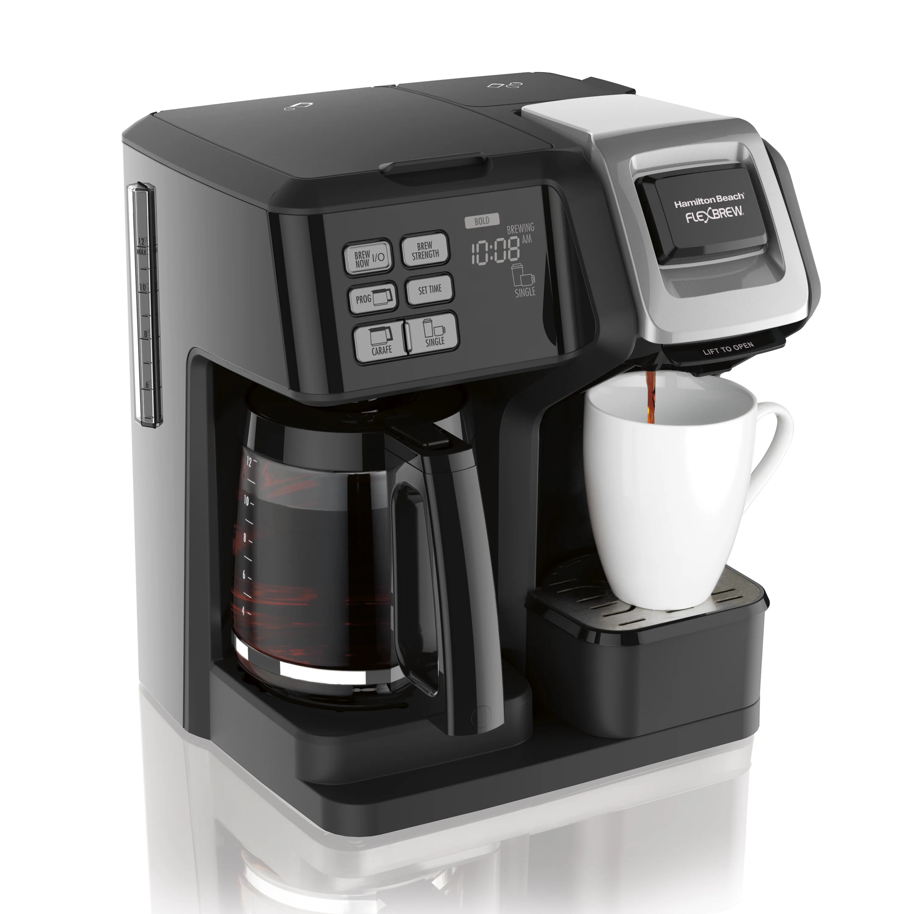 Hamilton Beach FlexBrew 2-Way Coffee Maker, Single Serve and Full Coffee Pot, Compatible with Sin... | Walmart (US)