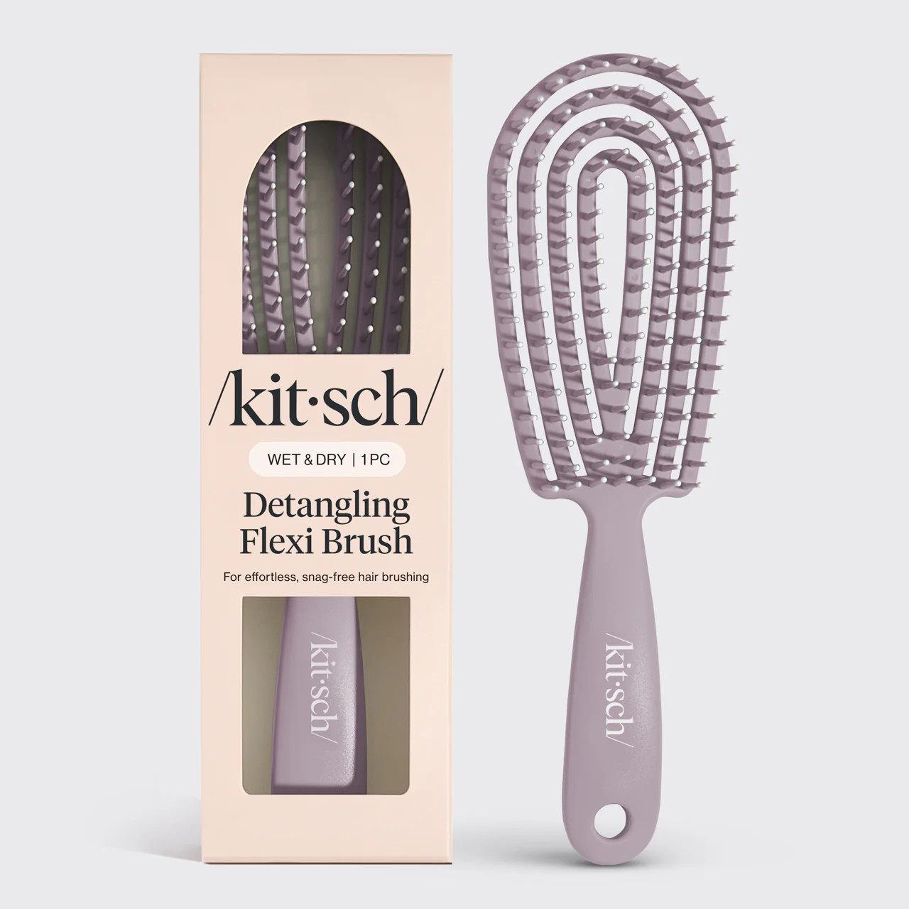 Soft Violet Detangling Flexi Brush | Kitsch