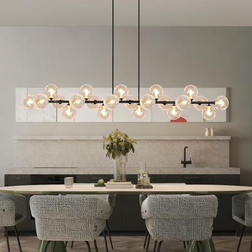 Linear Chandelier Dining Room Light Fixture Sputnik Linear Pendant Light | Amazon (US)