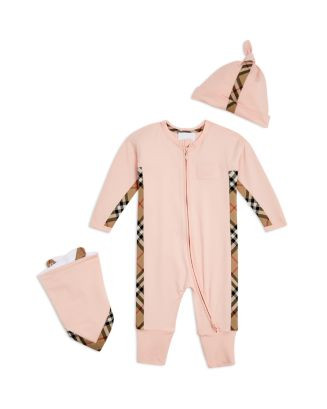 Burberry Unisex Claude Mini Check Footie, Hat & Bib Gift Set - Baby   Back to results -  Kids - B... | Bloomingdale's (US)