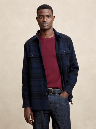 Heavyweight Flannel Shirt | Banana Republic Factory