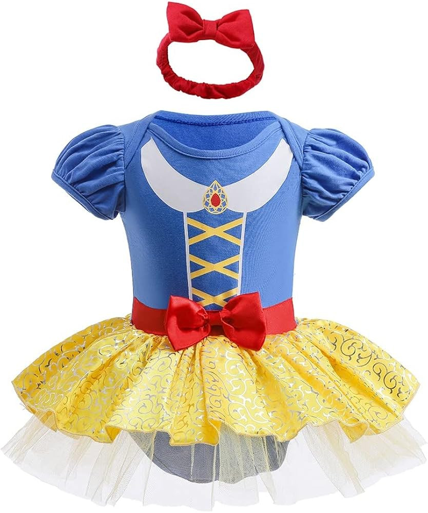 Baby Girls Snow White Belle Sofia Birthday Princess Christmas Halloween Costume Bodysuit Romper T... | Amazon (US)