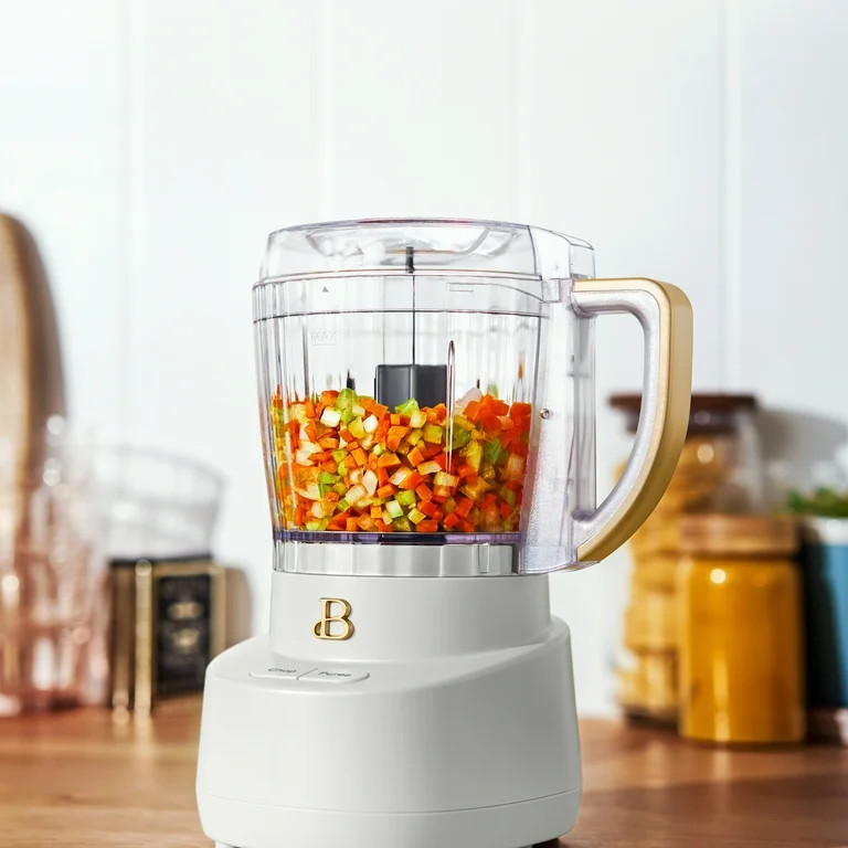 Beautiful 3-Cup Food Chopper, White Icing by Drew Barrymore | Walmart (US)