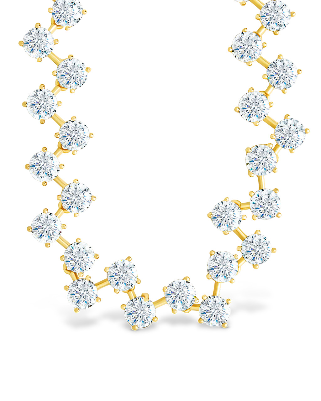 Carson Adjustable CZ Tennis Bolo Necklace | Sterling Forever