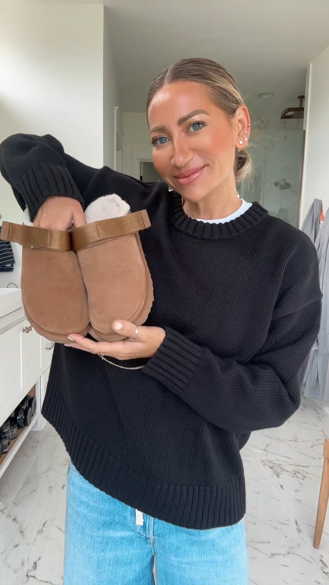 our favorite 100% cotton sweater is back in new color ways, and it’s 40% off right now! ❤️ wearing a medium. 

#LTKFindsUnder100 #LTKSaleAlert #LTKOver40