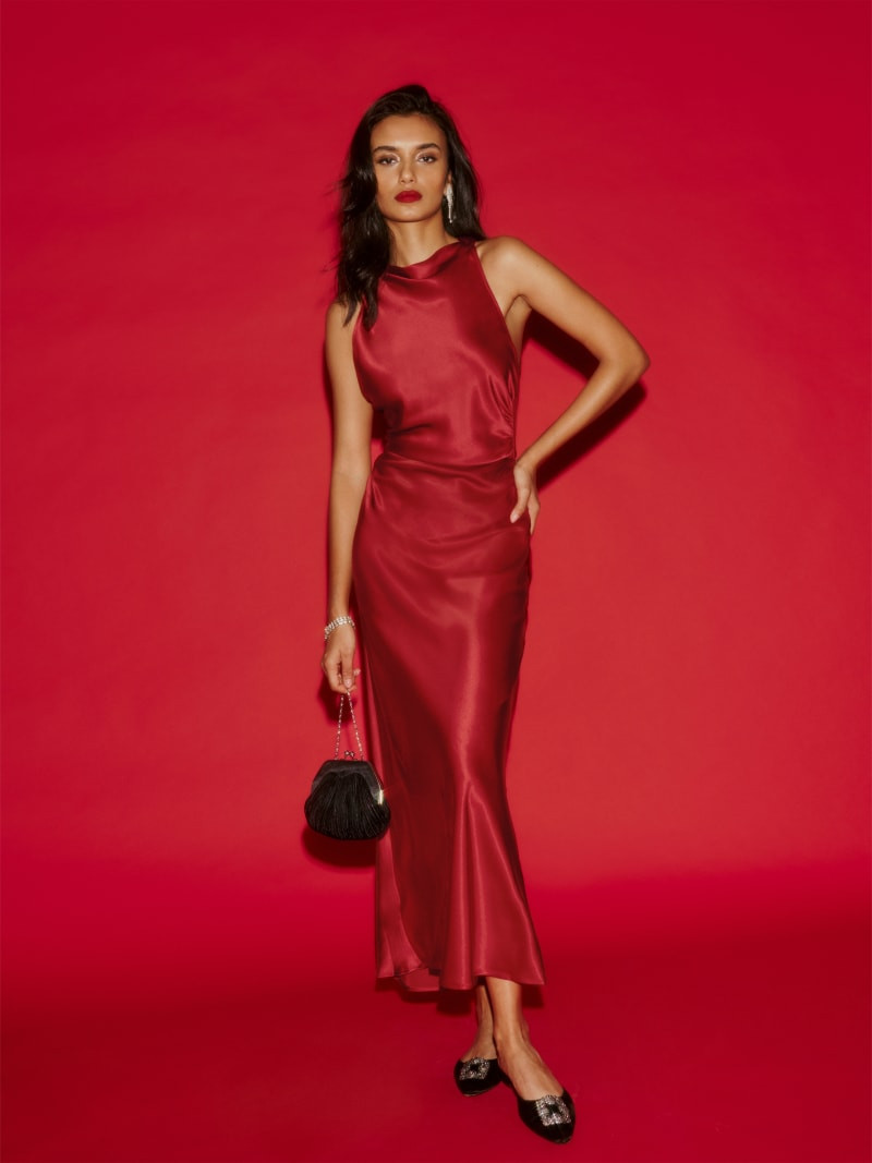 Casette Silk Dress | Reformation (Global)