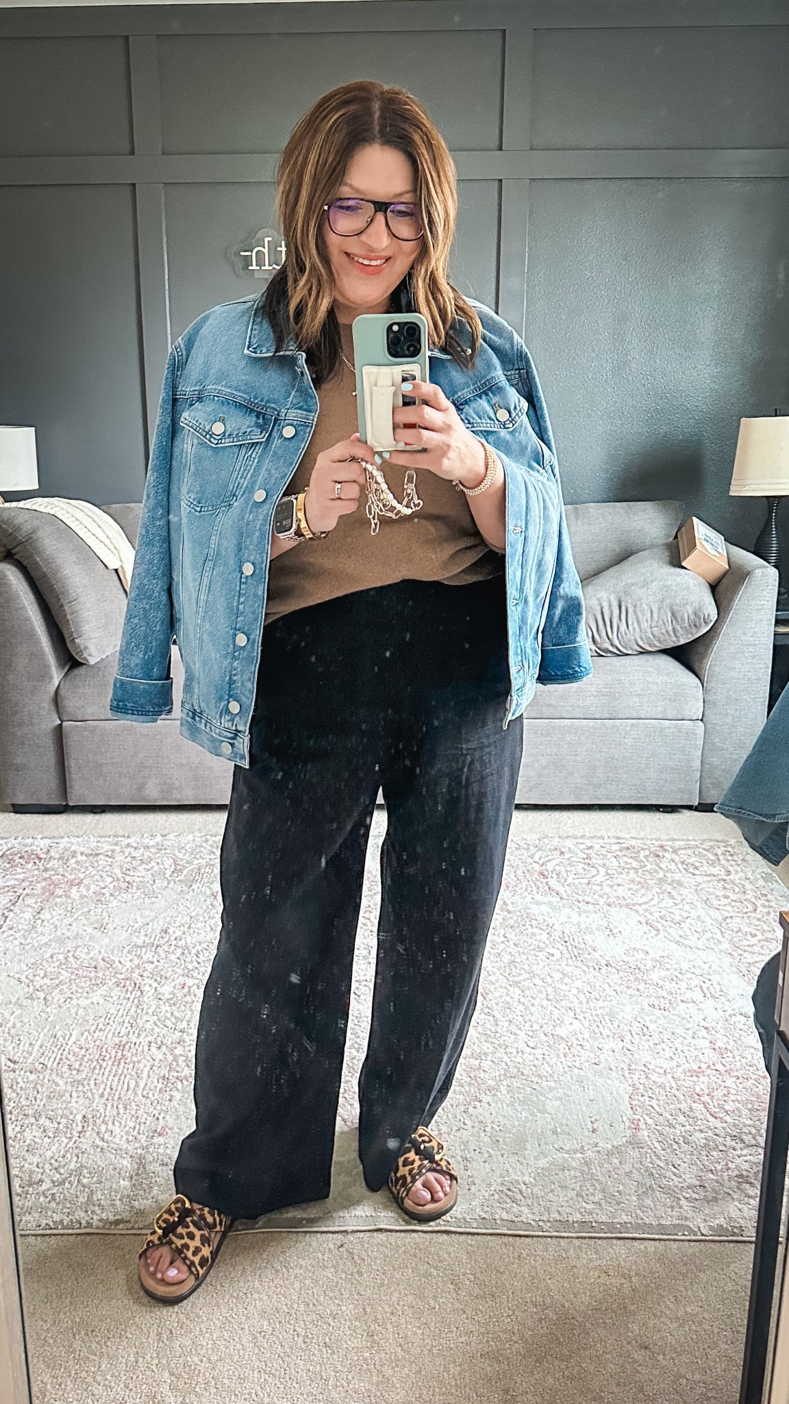 Today’s ootd:
J. Crew Factory denim jacket (XL), Quince sweater (XL), GAP linen pants (L)- sold out in black but linked similar ones, Sam Edelman sandals 

#LTKOver40 #LTKMidsize #LTKStyleTip