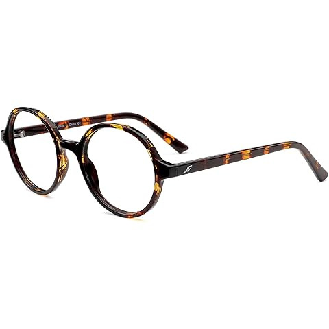 Fashion Oval Glasses for Women Men Retro Round Tortoise Frame Blue Light Glasses Nerd Eyeglasses | Amazon (US)