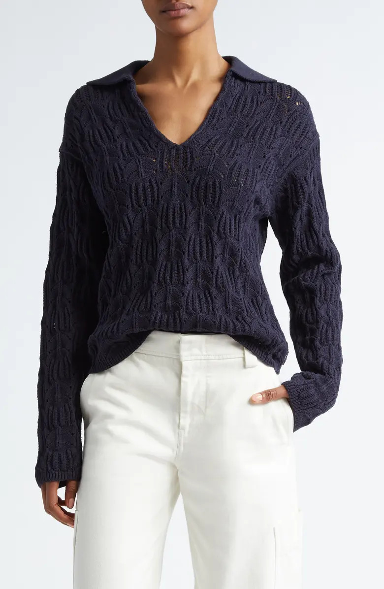 Vince Baja Pointelle Sweater | Nordstrom | Nordstrom