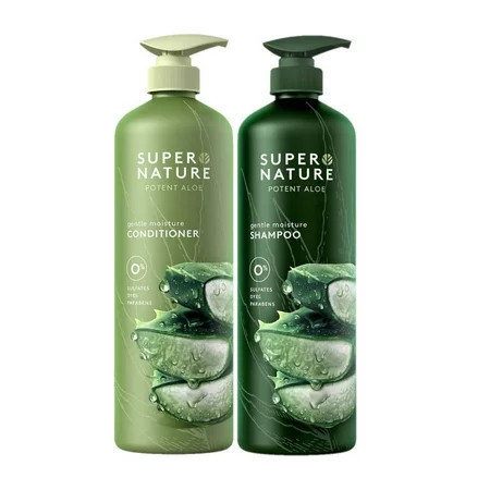 Super Nature Potent Aloe Moisturizing Shampoo and Conditioner 30 fl oz | Walmart (US)