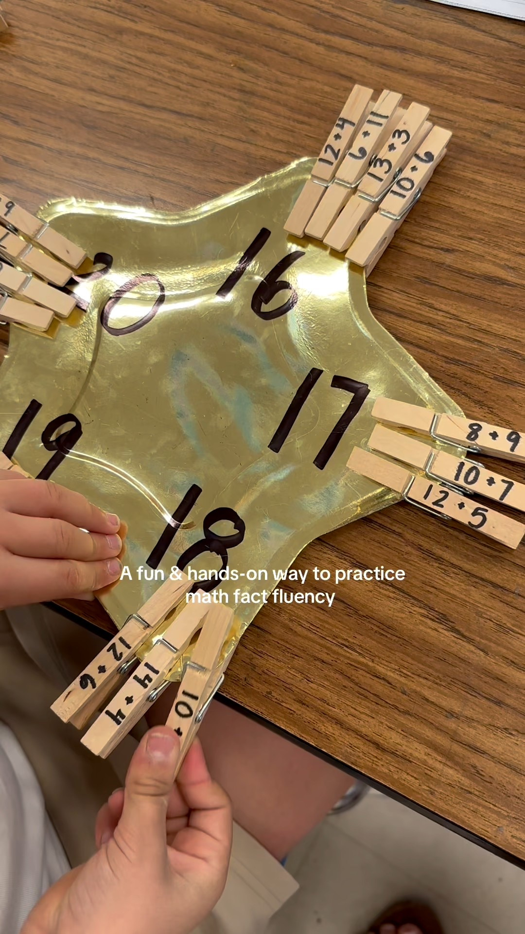 A fun & hands-on way to practice math fact fluency! All you need are star plates and wooden clothes pins! Save this idea to try with your class. 🙌
It can be differentiated to any grade level. I did easy, medium, and hard addition and subtraction facts. You can also do multiplication and division for upper grades. My students loved it🤩 and they wanted to do multiple plates! 

#LTKdayinmylife #LTKKids
