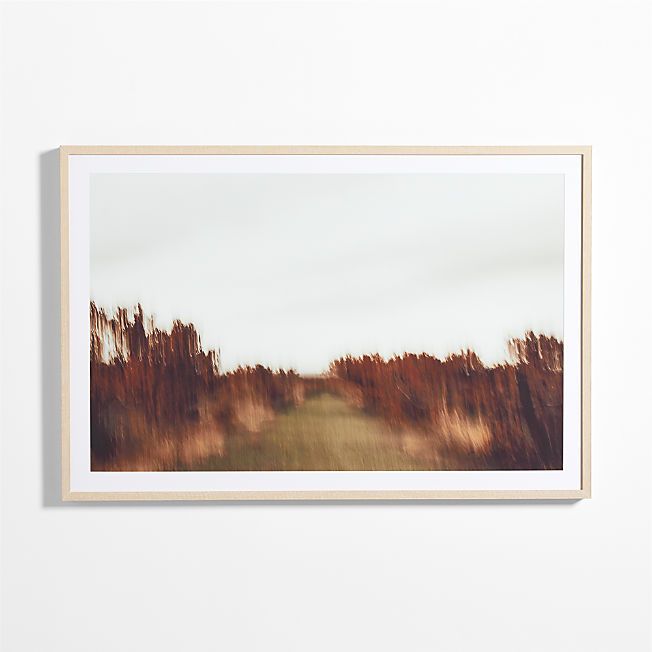 "Nature Orchard" Framed Beige 60"x40" Wall Art Print by Tatiana Alexandra | Crate & Barrel | Crate & Barrel