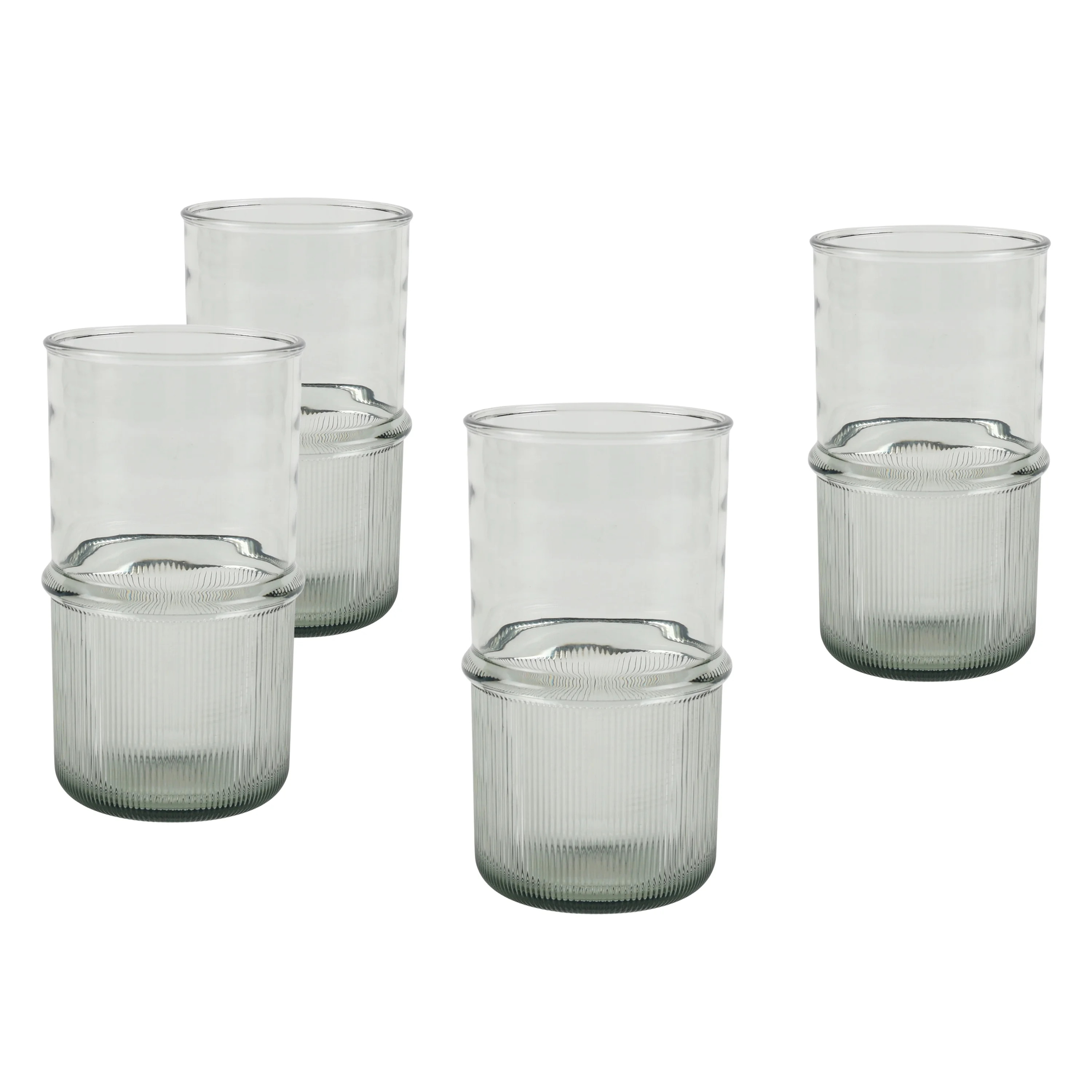 Better Homes & Gardens 4-Piece Green Ribbed Tritan Tumbler Set | Walmart (US)