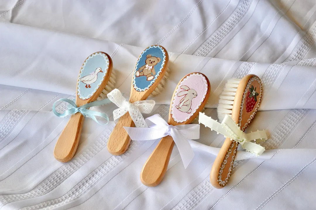 Hand painted baby brushes | Etsy (US)