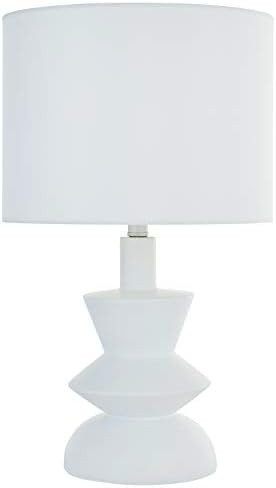 Amazon Brand – Rivet Mid-Century Contemporary Table Lamp with Bulb, 21"H, White - 67095 | Amazon (US)