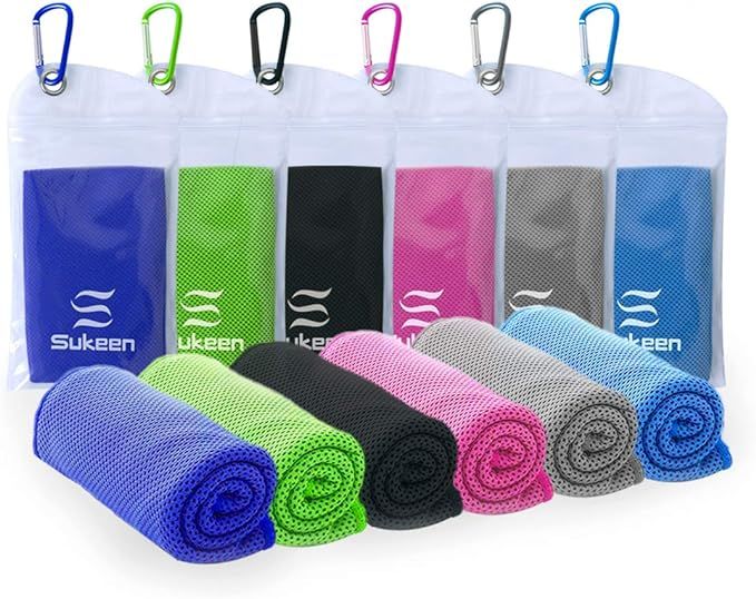 [6 Pack] Cooling Towel (40"x12"),Ice Towel,Soft Breathable Chilly Towel,Microfiber Towel for Yoga... | Amazon (US)