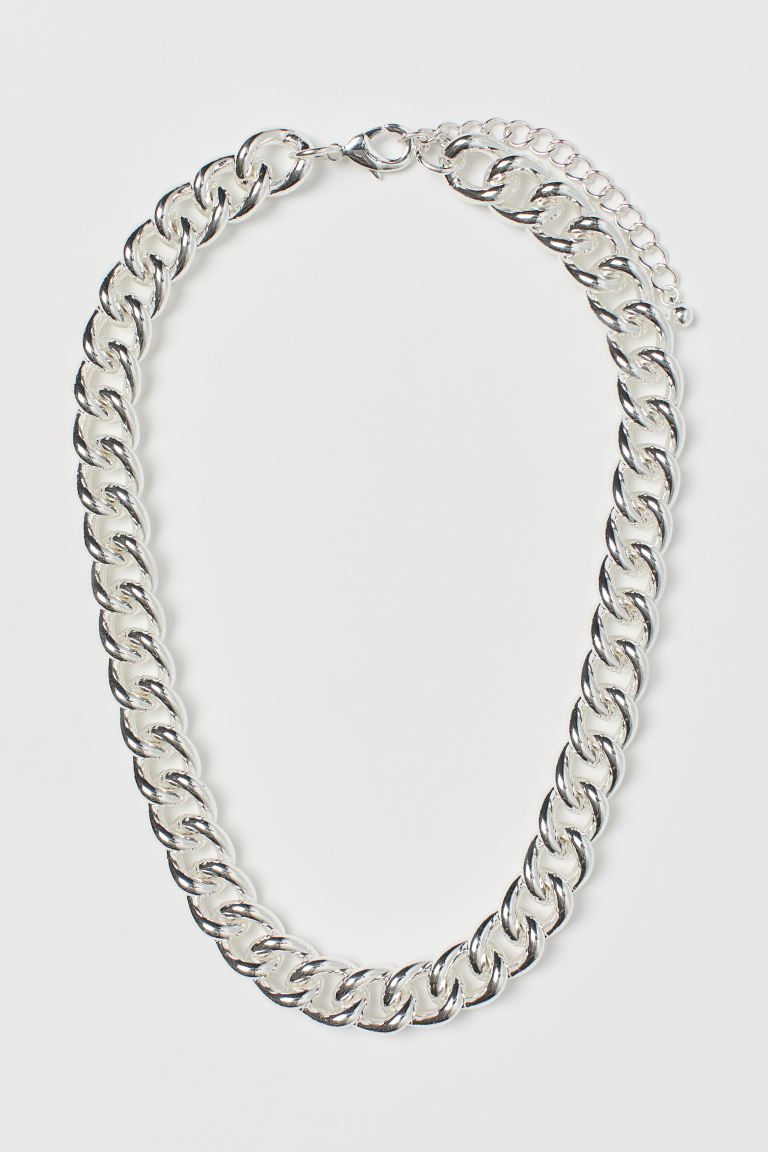 Short Necklace - Silver-colored - Ladies | H&M US | H&M (US + CA)