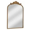 20" x 30" Filigree Arch Metal Wall Mirror Decor in Gold | Walmart (US)